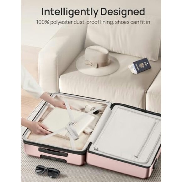 20-Inch Hard Shell Carry-On Luggage with Spinner Wheels & TSA Lock - Picture 7 of 7